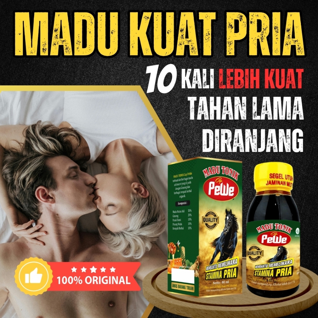 

Madu Tonik Pewe Asli Madukuat Herbal Stamina Kuat Pria Qualitas 10 Kali Lebih Tahan Lama Di Ranjang