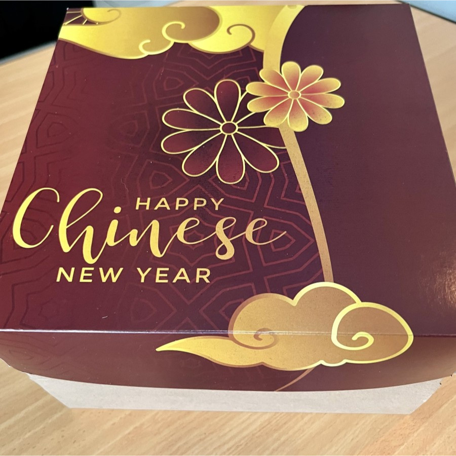 

10 dus kue edisi flower imlek ukuran 22 cm tinggi 16 cm hampers kado cake chinese new year gift box hari raya china