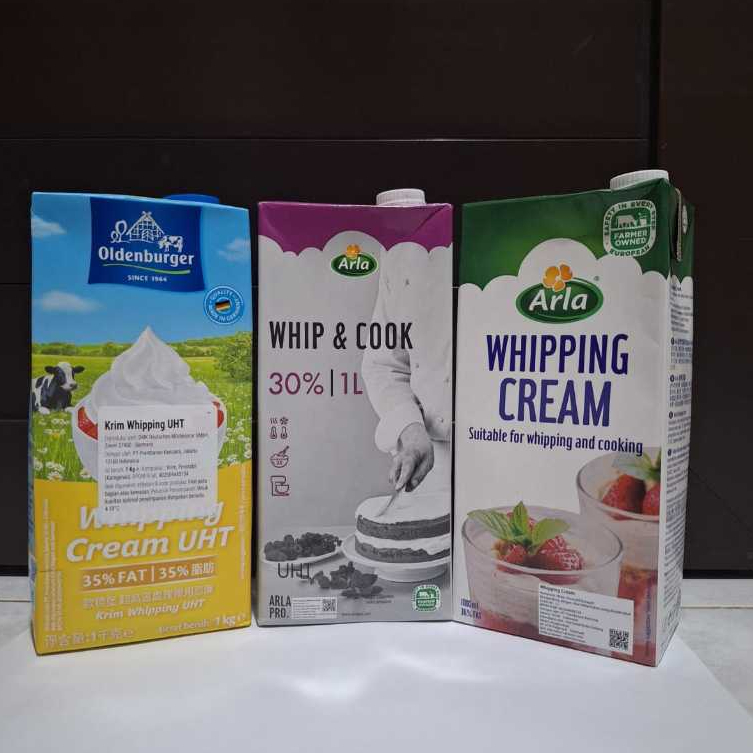 

WHIPPING CREAM ARLA 200ML // WHIP CREAM HALAL 1lt // CLASSIC CREAM CHEESE 150gr
