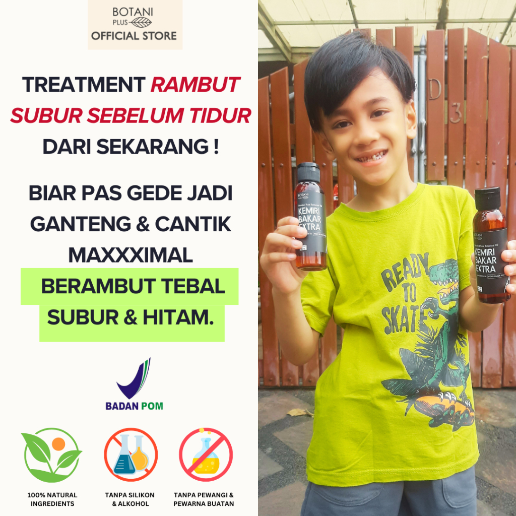 Minyak Kemiri Penyubur Rambut Anak dan Bayi BPOM Minyak Kemiri Bakar EXTRA Castor Oil