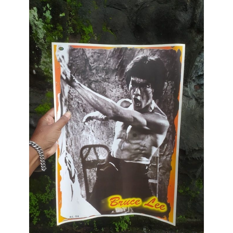 POSTER BRUCE LEE ORIGINAL UKURAN 48 x 34 cm POSTER JADUL
