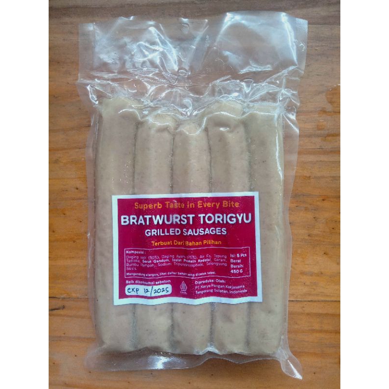 

Sosis Bratwurst Torigyu 5 Pcs