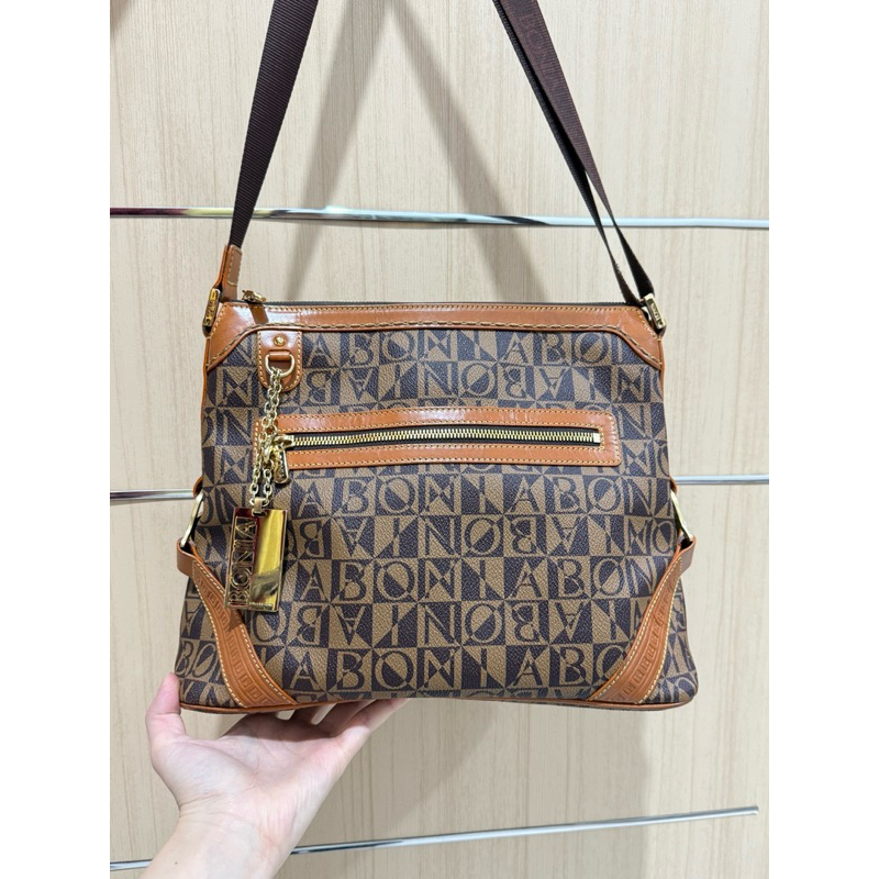 [Preloved Ori] BONIA monogram shoulder bag