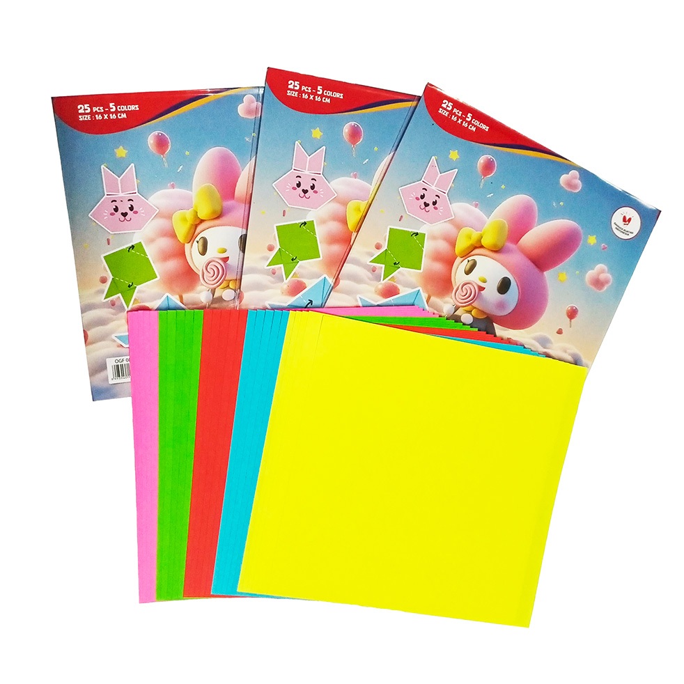 

ORIGAMI KERTAS LIPAT BERWARNA 2 SISI