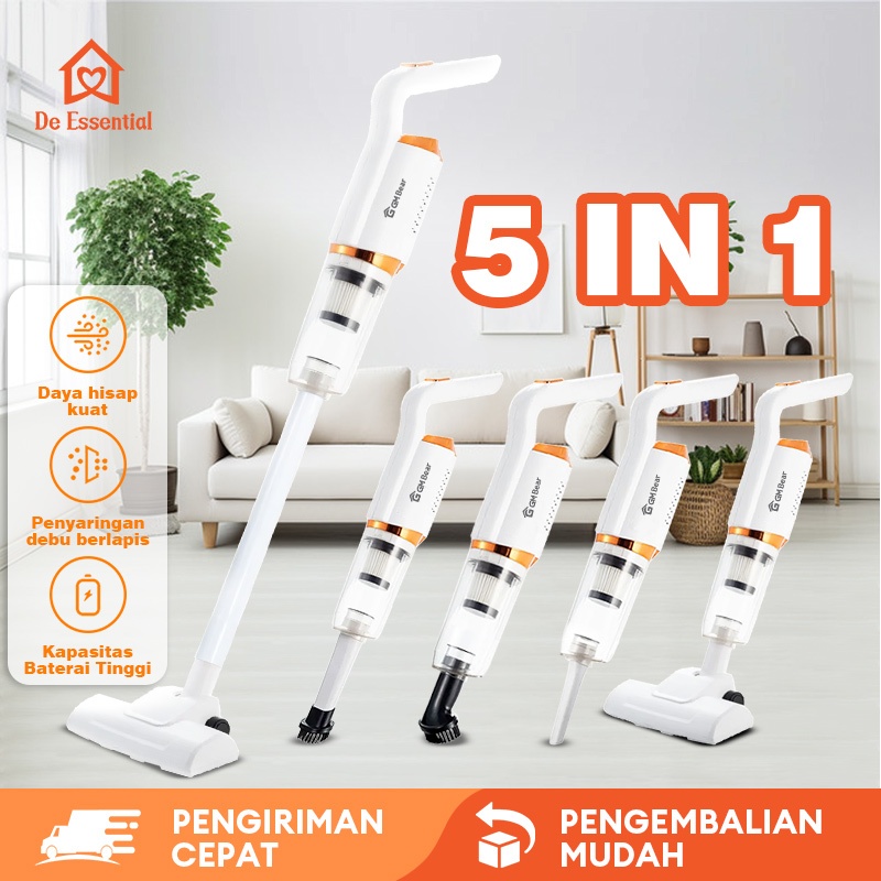 De Essential Vacuum Cleaner Penyedot Debu Cordless 2034 - Vacum Cleaner Rumah Sedot Debu Karpet Kasu