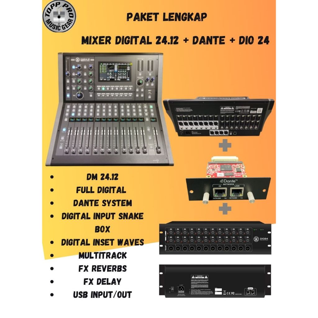 Mixer digital Toppro DM24.12 / DM24 -12 / DM 24.12 – Original