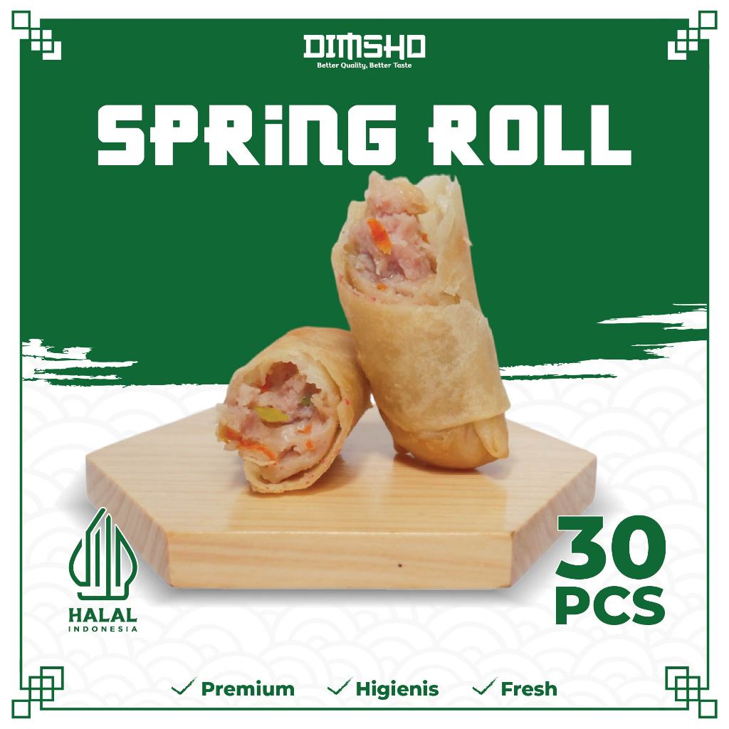 

DIMSUM SPRING ROLL II DIMSUM FROZEN PREMIUM HALAL II DIMSUM SPRING ROLL 1 PACK 30 PCS