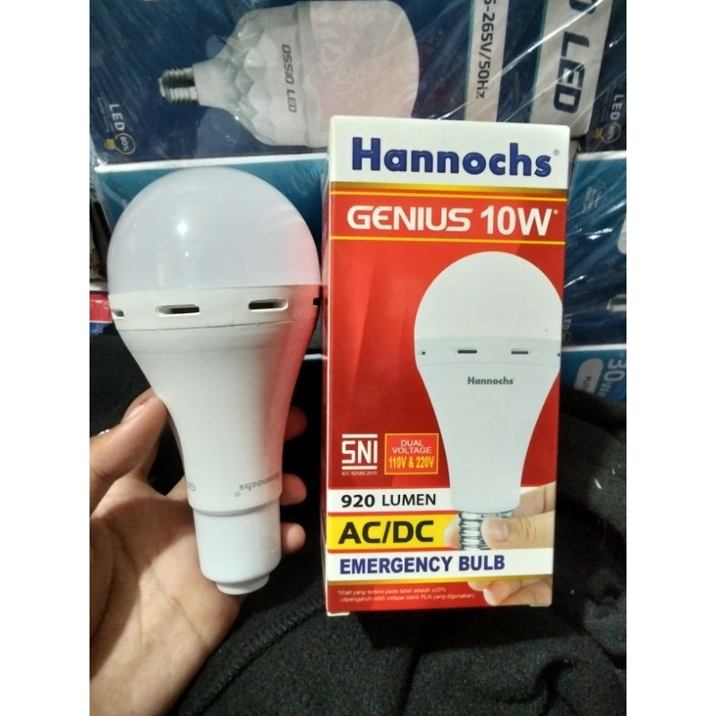 Lampu Bohlam Emergency Hannochs 10watt