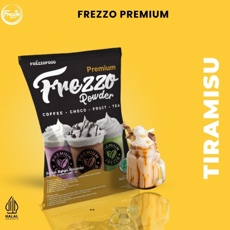 

Bubuk Minuman Rasa Tiramisu Premium Frezzo 1kg/ Minuman Murah dan Enak Frezzo Premium