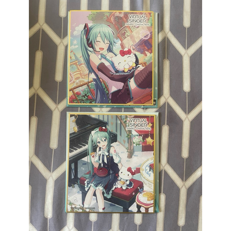 PRSK Project Sekai Sanrio Hatsune Miku Hello Kitty Shikishiki Set