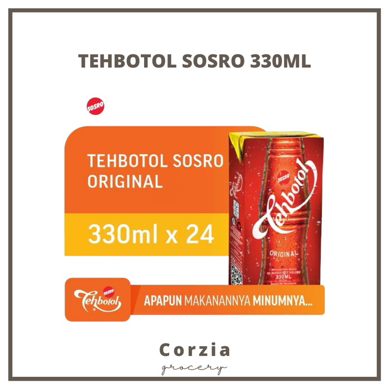 

Teh Botol Sosro Kotak 330Ml Isi 24 (1 Dus)