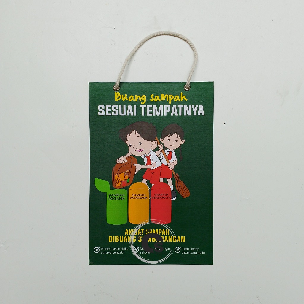 

Hard Poster Buang Sampah Pada Tempatnya - Akibat Buang Sampah Sembarang