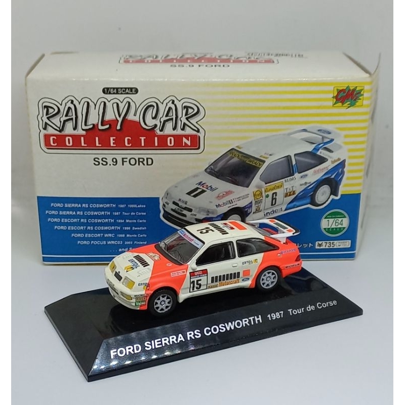 cms cm's ford sierra rs cosworth 1987 tour de corse diecast 1/64 (t)