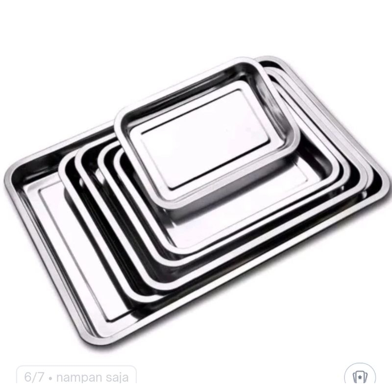 nampan tirisan minyak gorengan/ stailess/ peniris persegi coolings tray