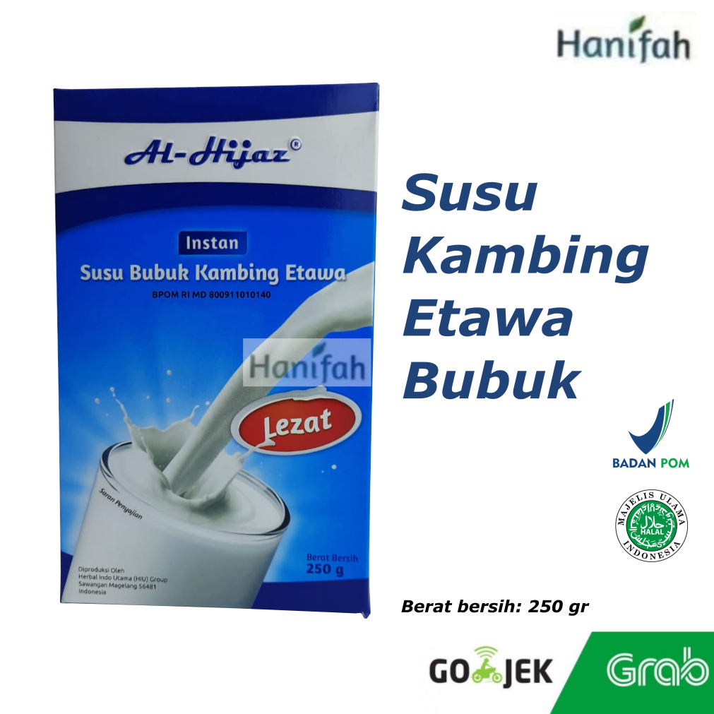 

Susu Kambing Etawa Alhijaz Bubuk 250gr