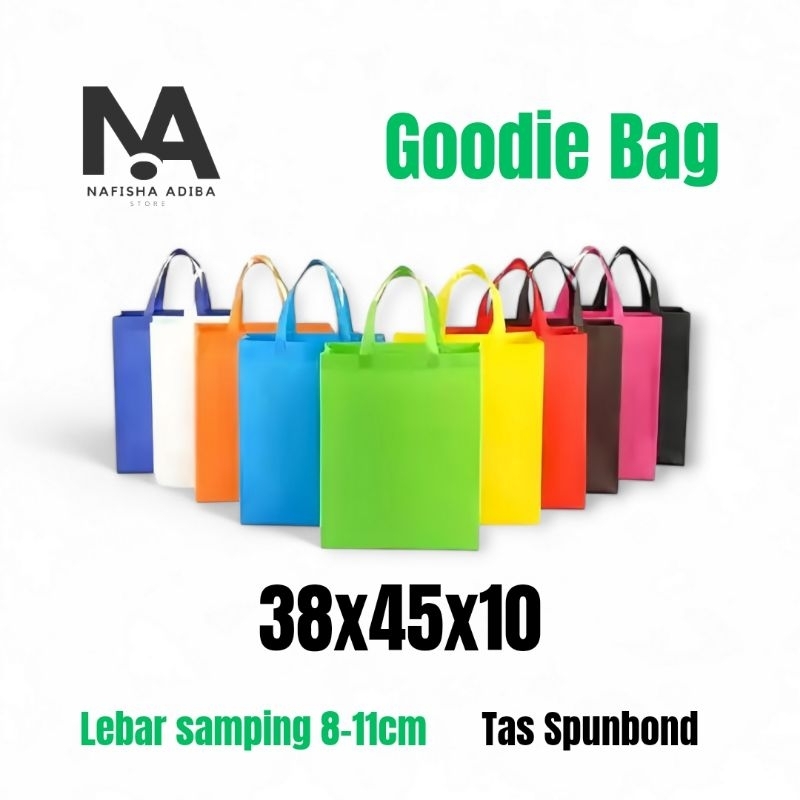 

Goodie bag tas spunbond size JUMBO (38x45x10) | tas kain spunbond,tas hajatan
