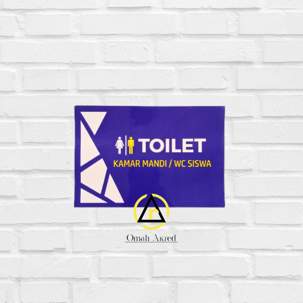 

Stiker Toilet Siswa - Kamar Mandi / WC Murid - Stiker Vinyl