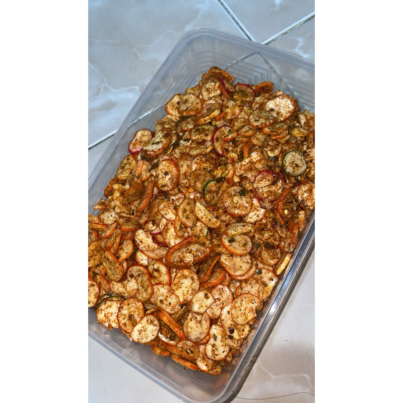 

kerupuk seblak daun jeruk