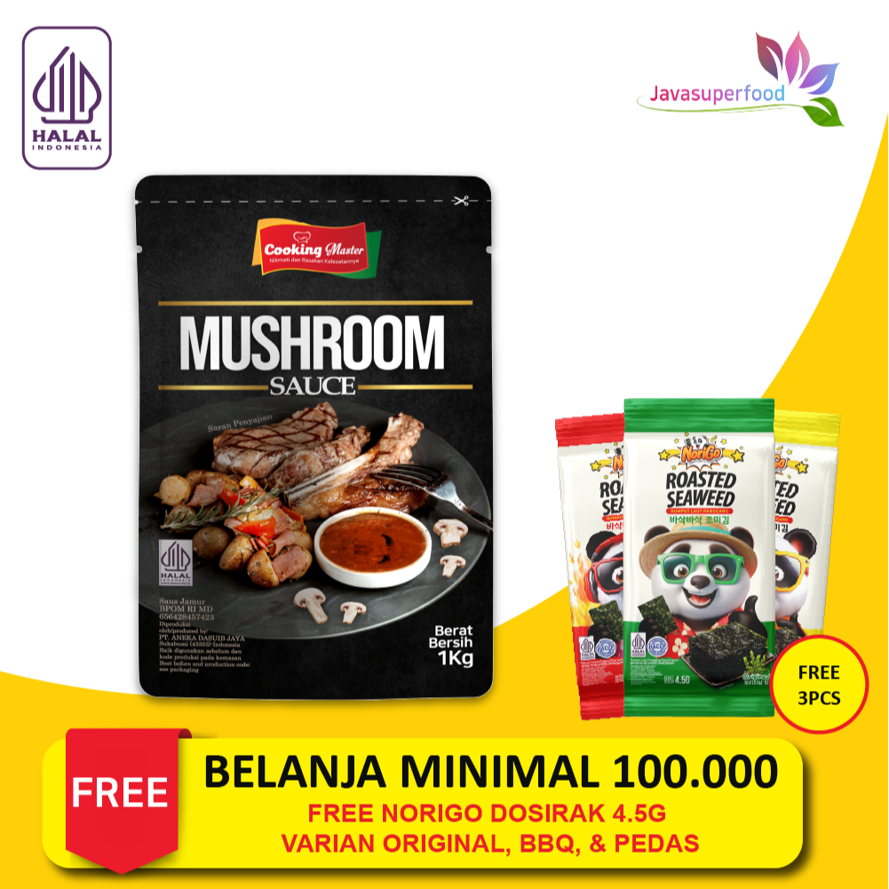 

[Halal] Saus Jamur / Mushroom Sauce Saus Jamur Mushroom Sauce 1KG