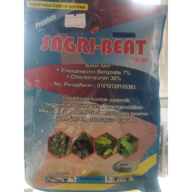 OBAT ULAT,SAGRI-BEAT BLUE 80gram