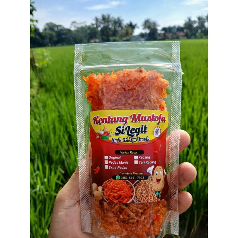 

KENTANG MUSTOFA SILEGIT KEMASAN POUCH PEDAS MANIS 100gr