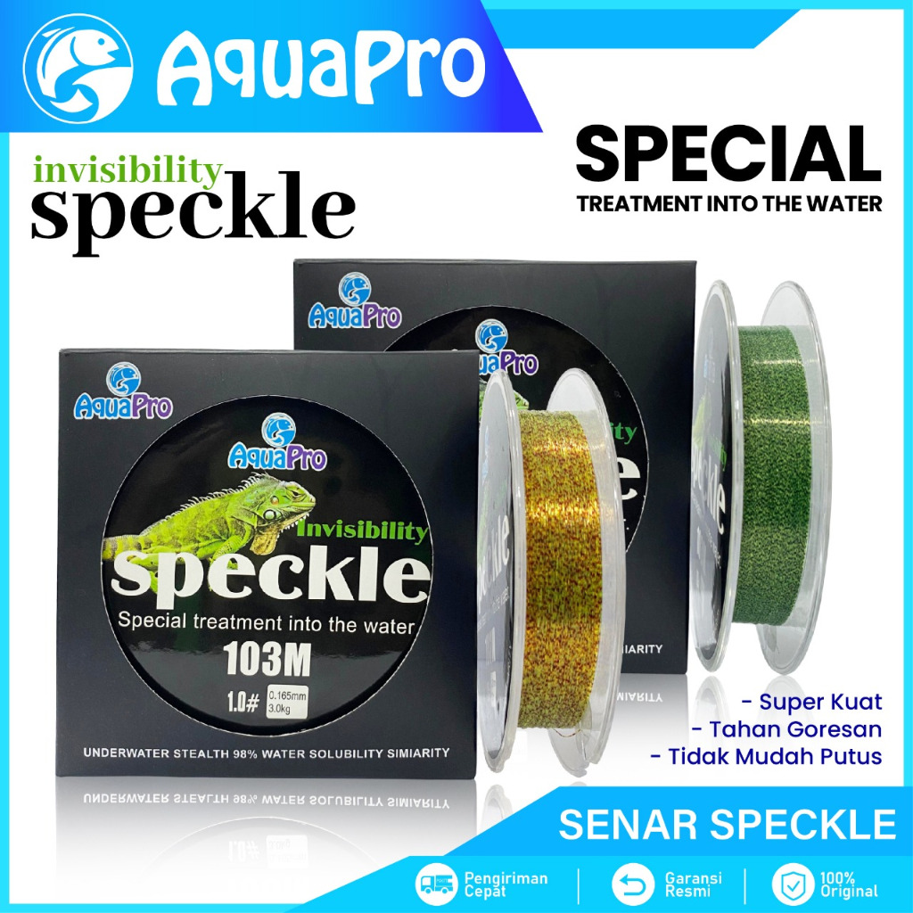 Senar Pancing Ikan Line Fishing Speckle Bunglon Senar Pancing Nilon 103M Senar Titik Tak Terlihat Ga