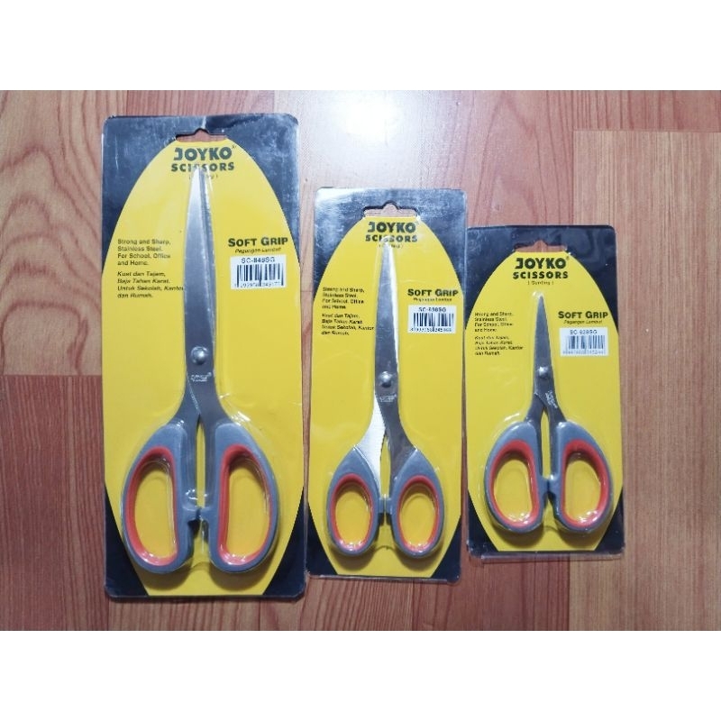 

Gunting Scissors JOYKO Soft Grip Besar, Sedang, Kecil