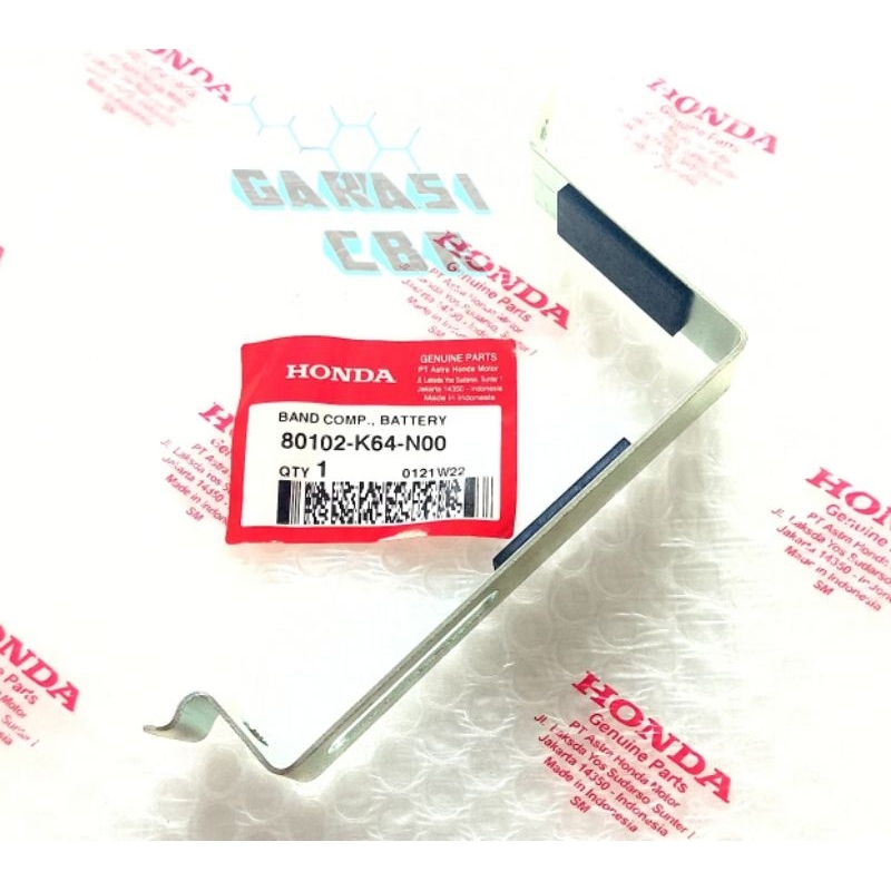 80102K64N00 - Band Comp Battery CBR 250RR - Bracket aki CBR 250RR - Plat Aki CBR 250RR