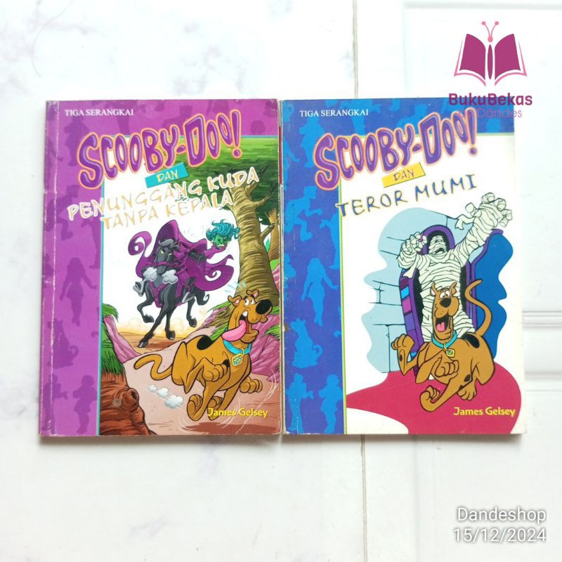 Scooby Doo Buku Cerita Tiga Serangkai - Buku Cerita Anak Bekas Preloved