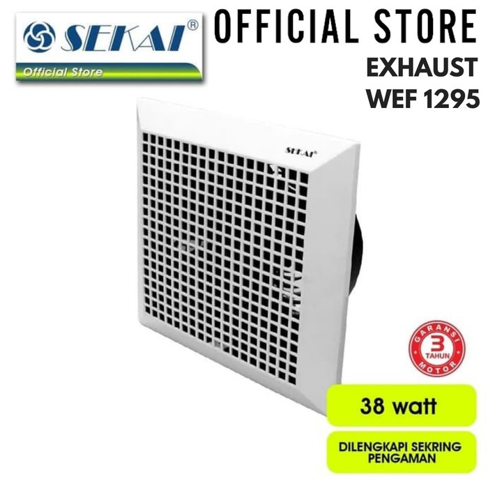 SEKAI Exhaust Fan Plafon 12 Inch CEF 1295 - Hexos Ceiling CEF1295