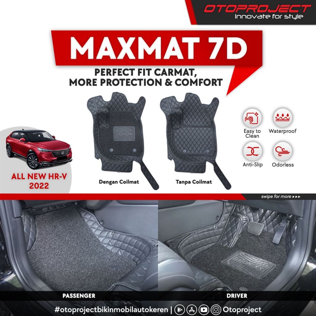 KARPET 7D MAXMAT ALL NEW HRV 2022 FULL BAGASI