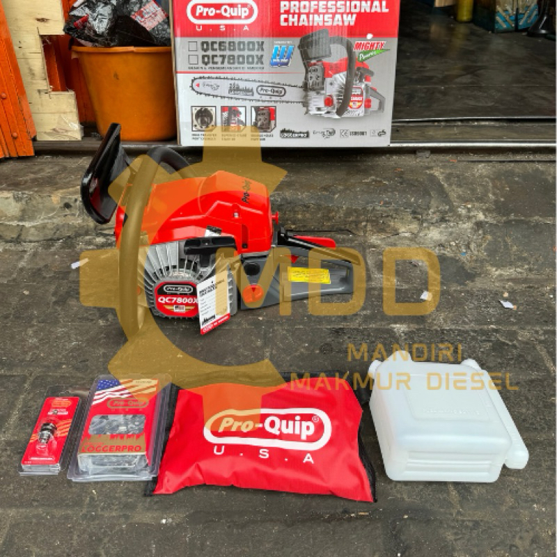QC7800XP MESIN CHAINSAW GERGAJI POTONG KAYU 25" 25 " PROQUIP QC 7800 XP