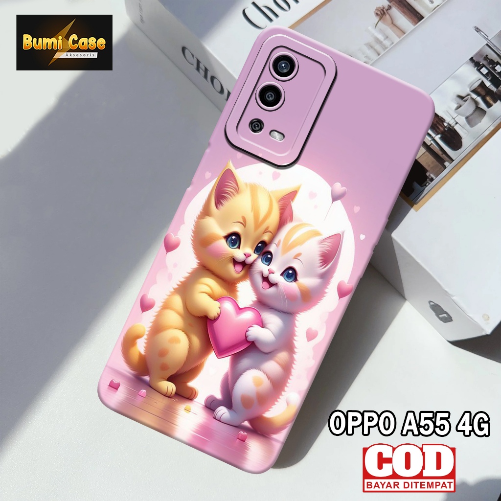 Bumi Case Oppo A55 4G - Fashion Case Kartun - Softcase Pro Camera Oppo A55 4G - Casing Hp Oppo A55 4