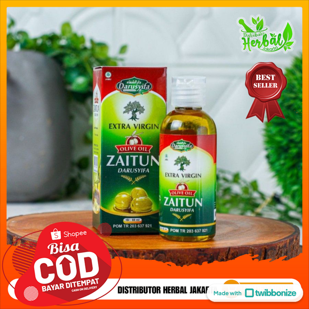 

OLIVE OIL 60ml Minyak Zaitun Darusyifa atasi Kanker Kolesterol