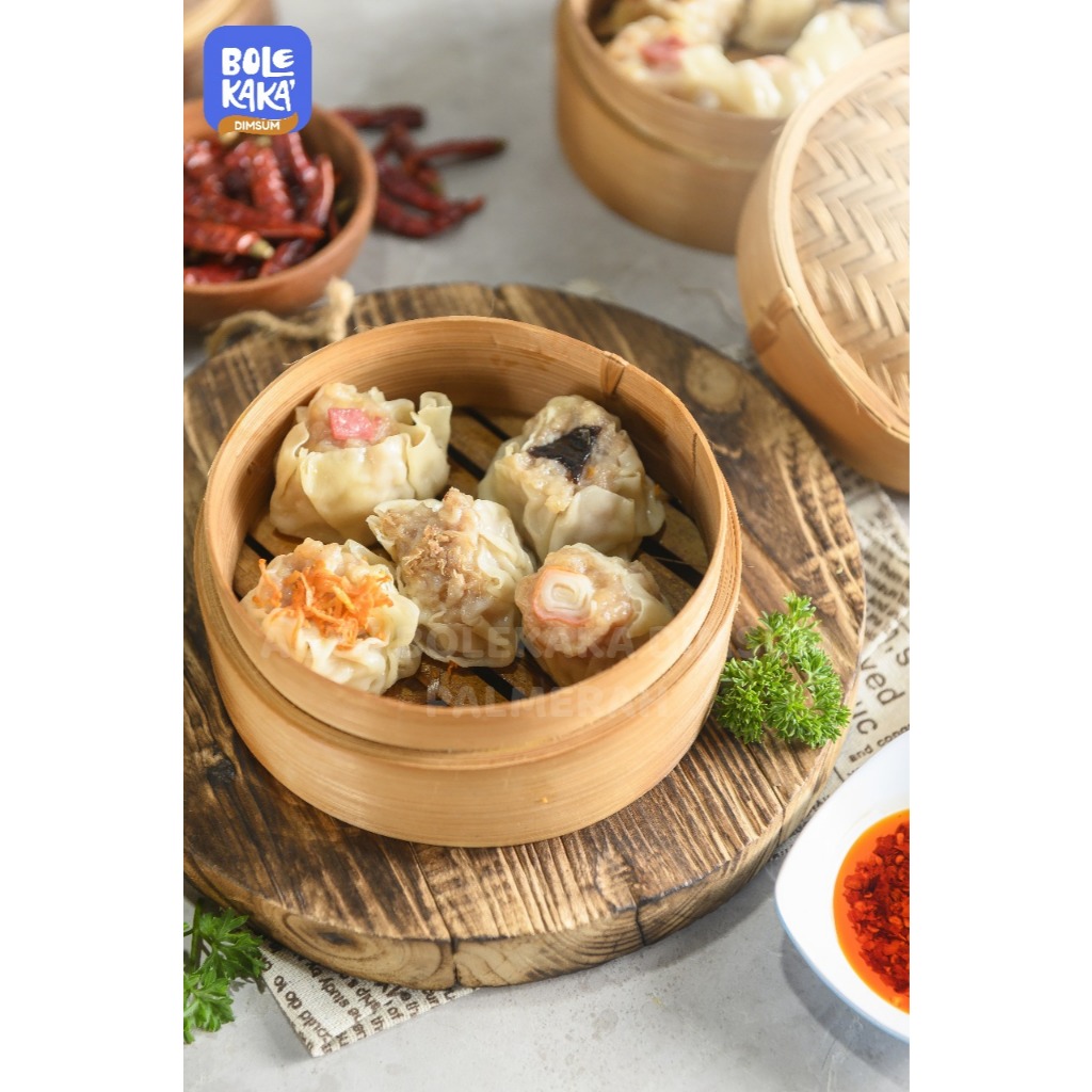 

Dimsum Mix B/ Bolekaka Dimsum Siomay Mix Ayam Crabstick sii 100 pcs