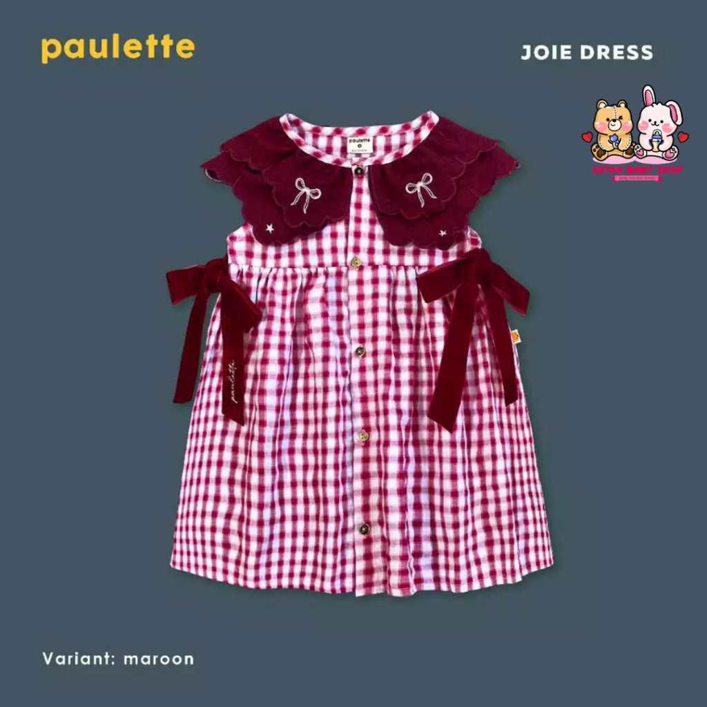 Paulette Kids Joie Dress Natal Anak Perempuan