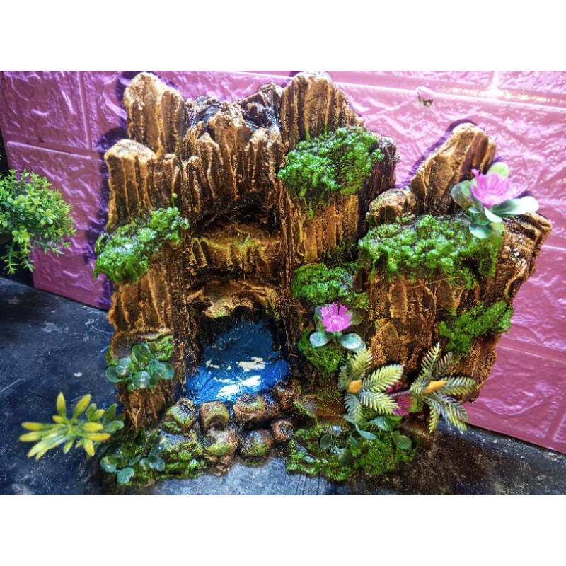 tebing sudut air terjun taman mini aviary