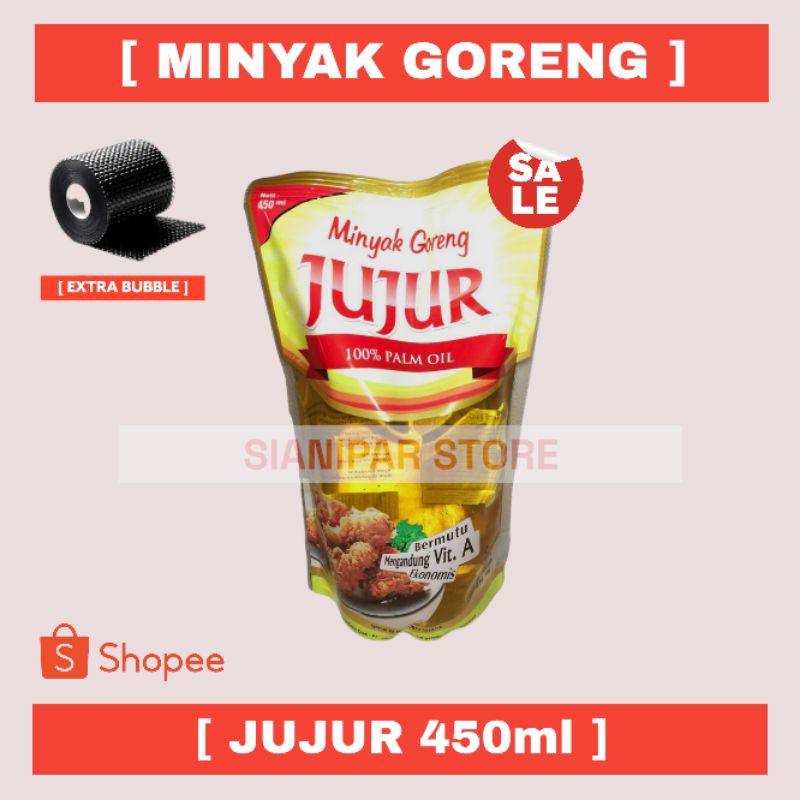 

JUJUR Minyak Goreng Pouch 450ml [ Gratis Pengemasan Dengan Bubble Wrap ]