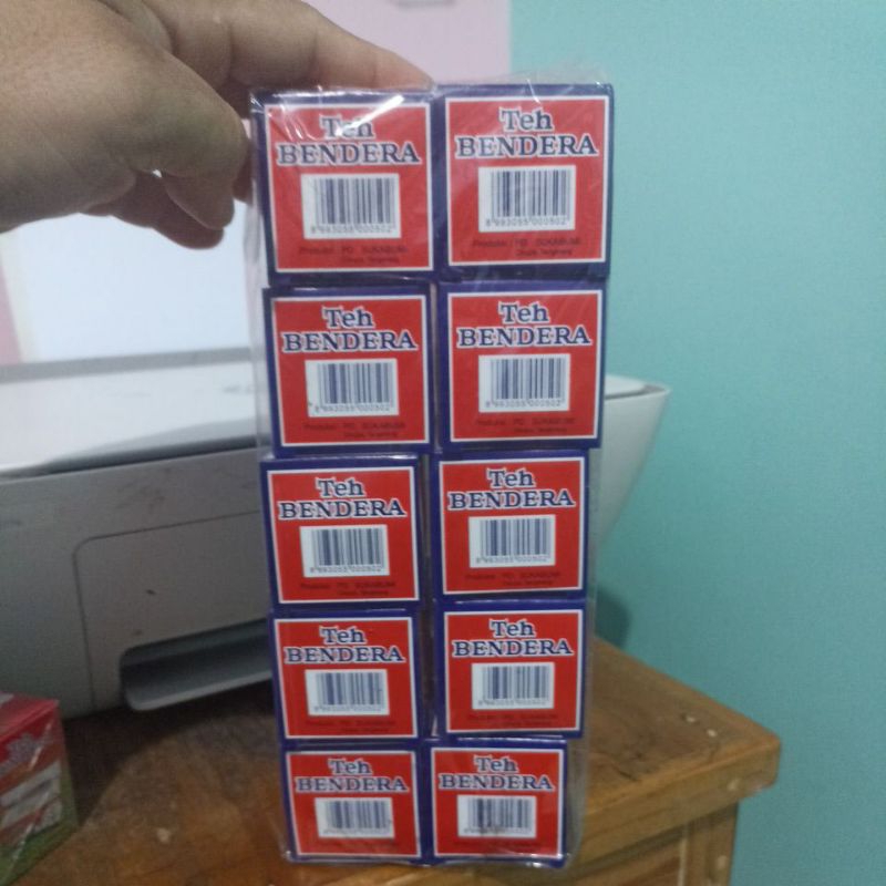 

teh bendera kotak bubuk 10 kotak X 50 gr