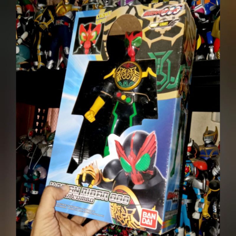 Kamen Rider OOO Tatoba Combo Light Up Original By BANDAI tinggi 25cm bukan BIGSOFT DX Shf Shodo DXF 