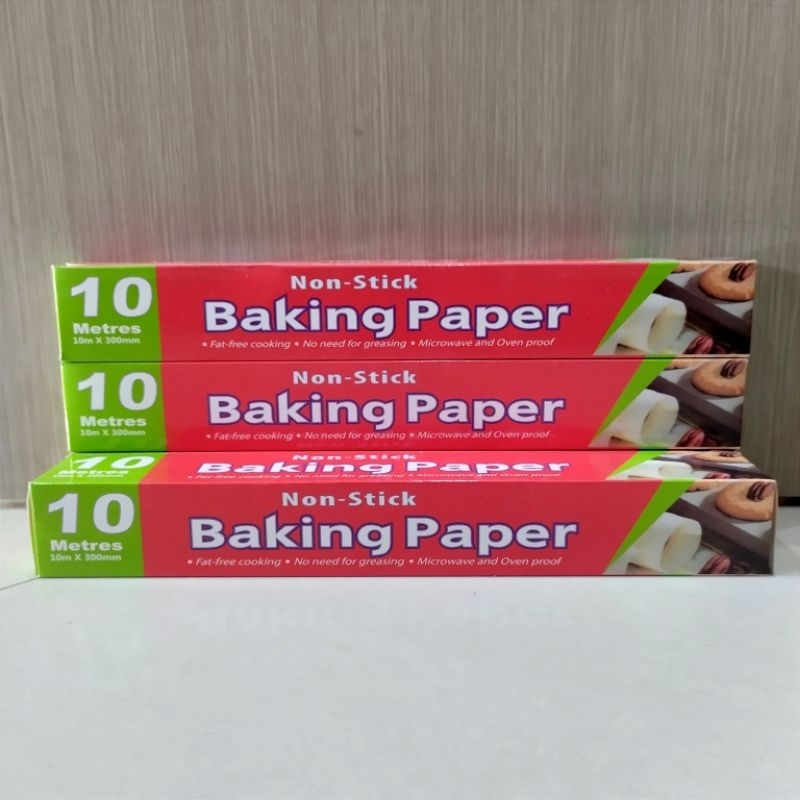 

COD- IP99- Baking paper kertas baking kertas roti alas roti silicone oil paper 10mx300mm