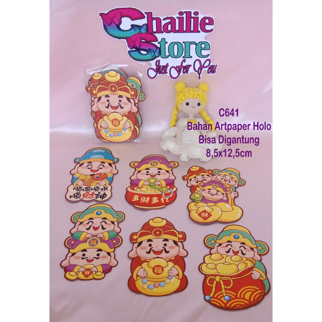 

Angpao Imlek Netral C641 - Angpau Gantung Bahan Artpaper Holo