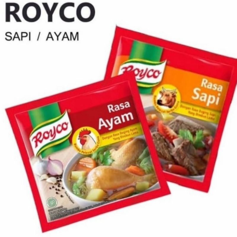 

ROYCO AYAM DAN SAPI RENCENG SACHET ROYCO PENYEDAP RASA