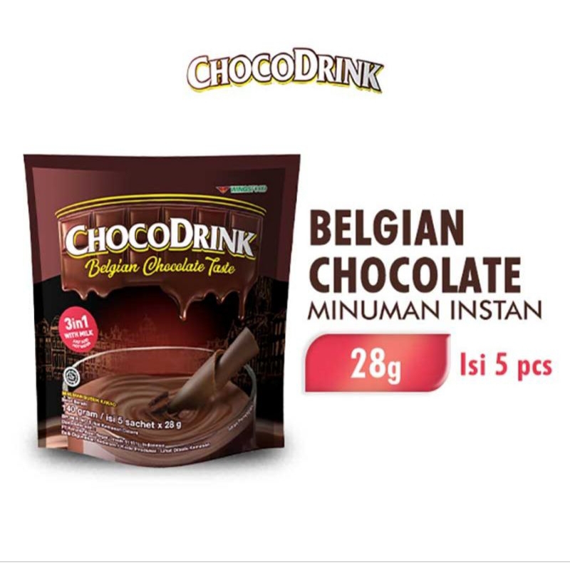 

Choco Drink Minuman Instan Belgian Cokelat 5 x 28 g