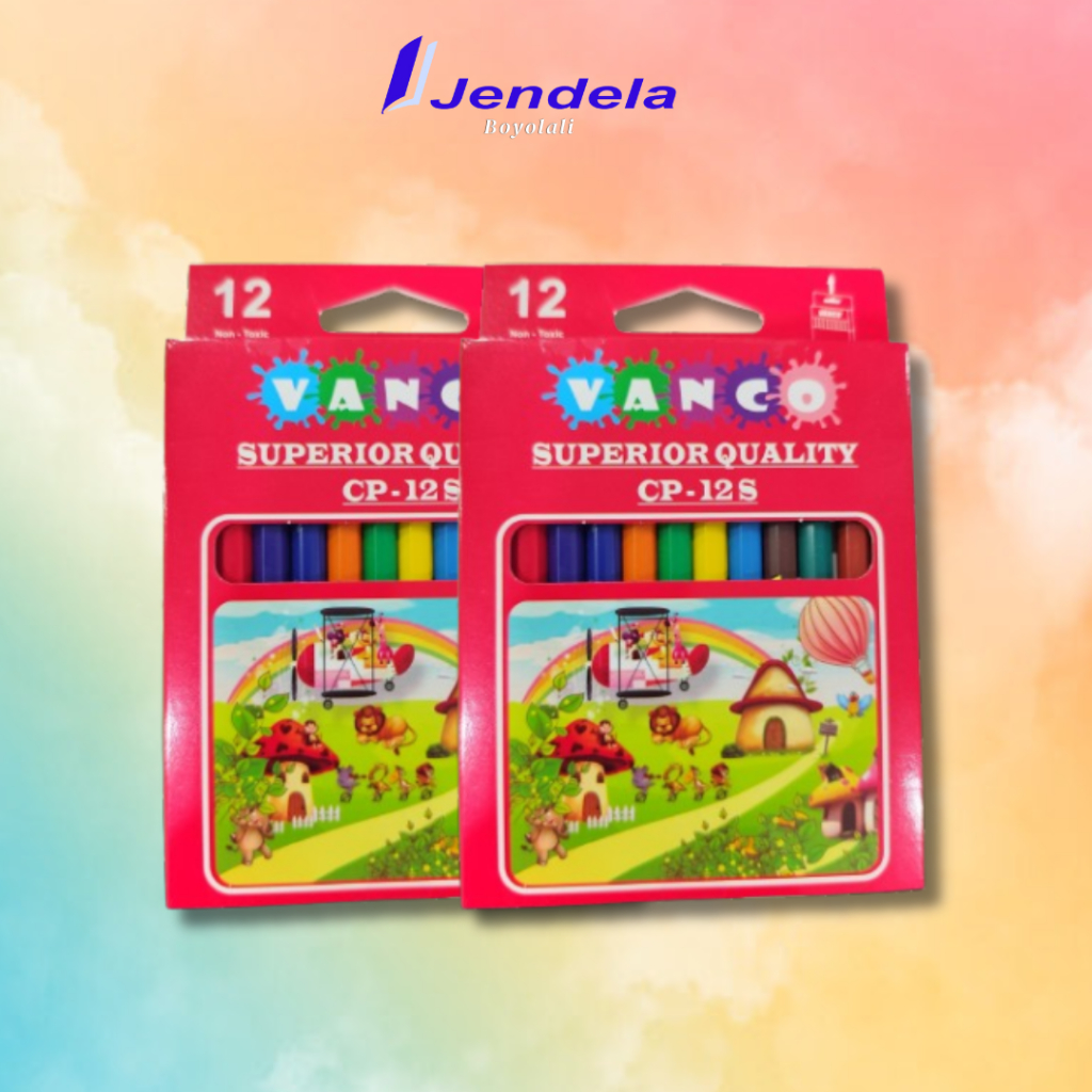 

Pensil Warna Vanco Pendek CP-12 Warna