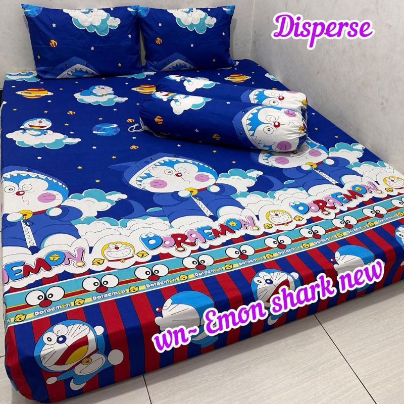 sprei motif Doraemon *120  *160 *180 bahan Disperse