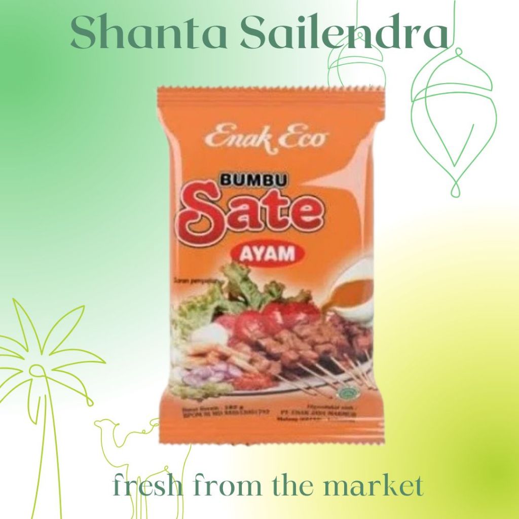 

BUMBU SATE AYAM ENAK ECO 185 GR