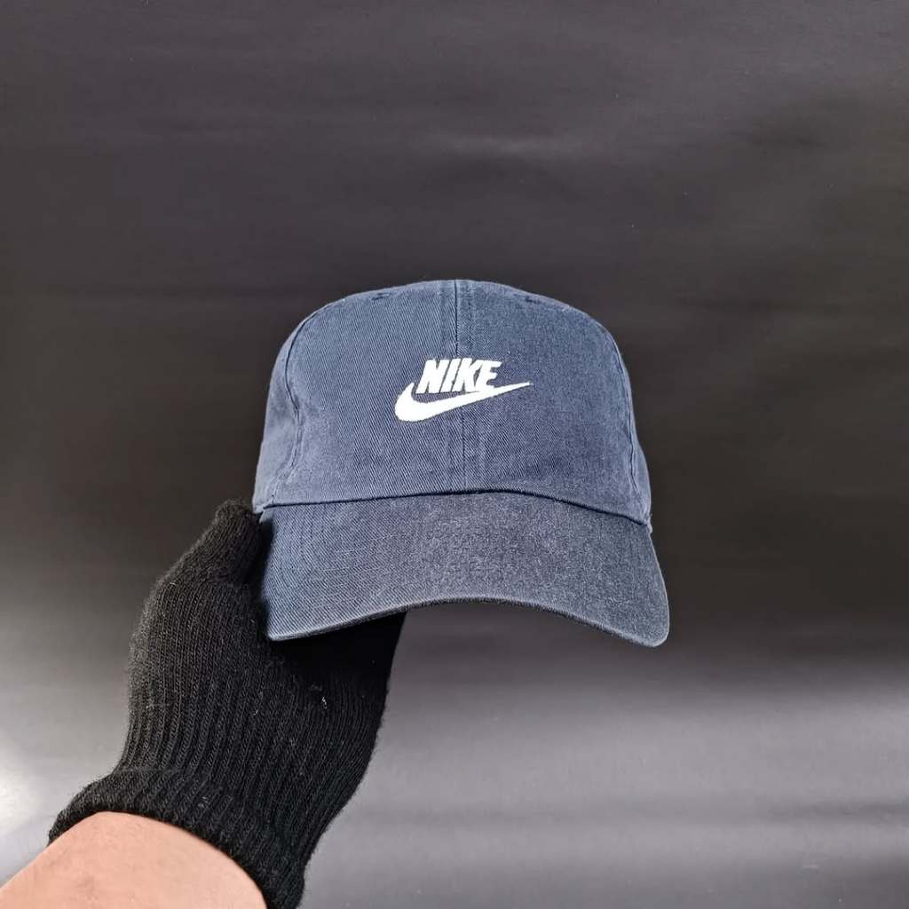 Topi Caps Unisex Pria Wanita NIKE Navy Original