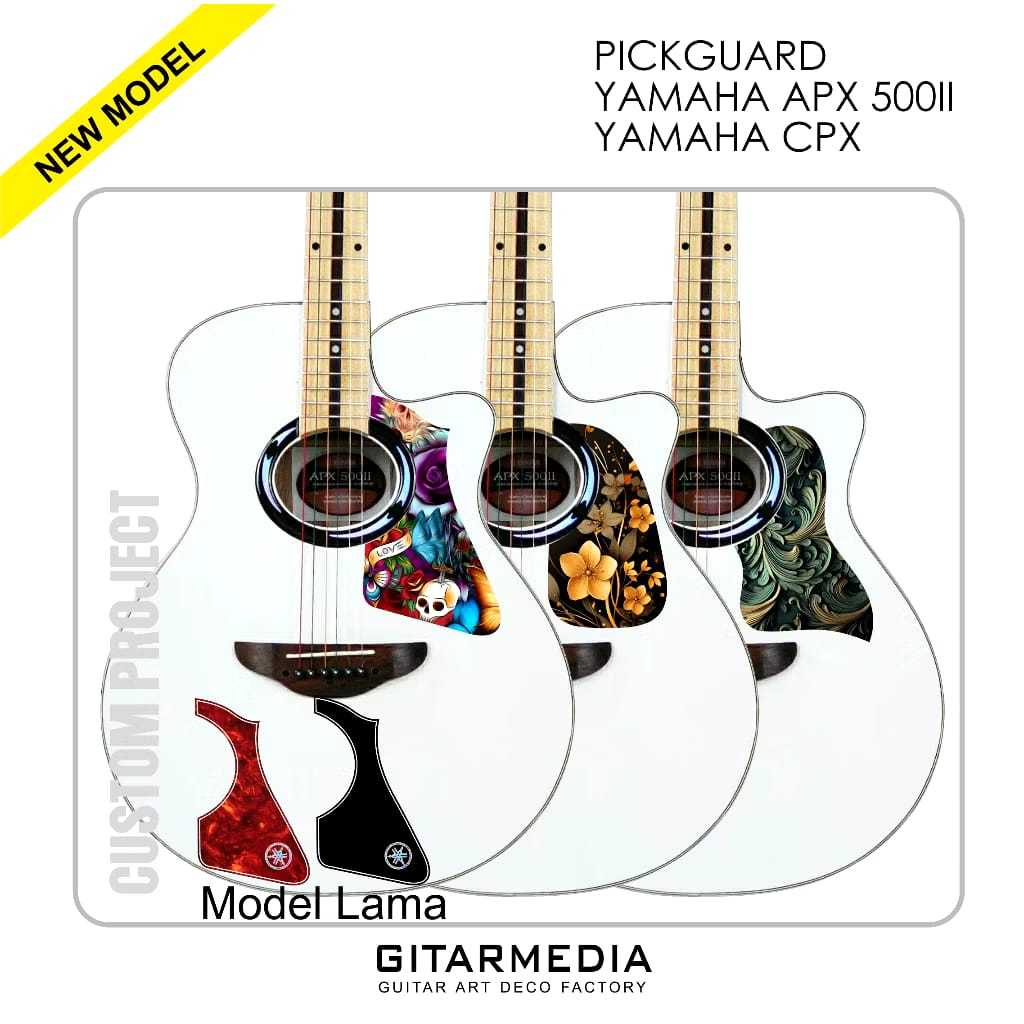 PICKGUARD GITAR AKUSTIK YAMAHA APX 500II PICKGUARD GITAR APX PIGUARD APX PICKGUARD YAMAHA CPX