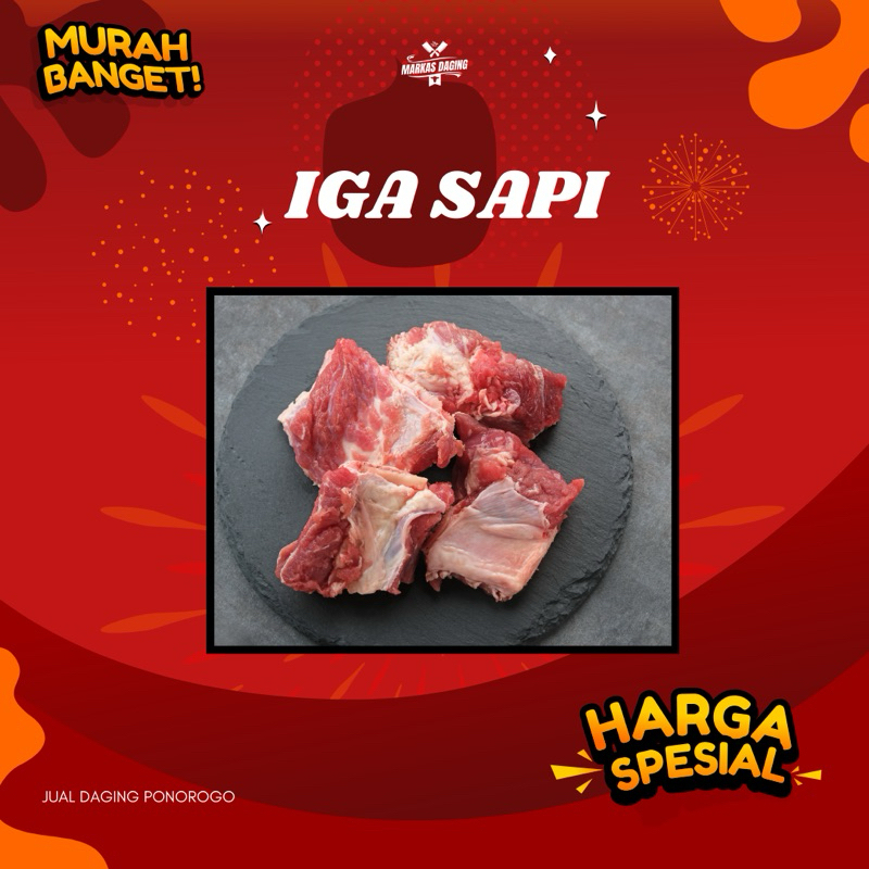 

IGA Sapi Premium (Potongan campur) kemasan 1kg